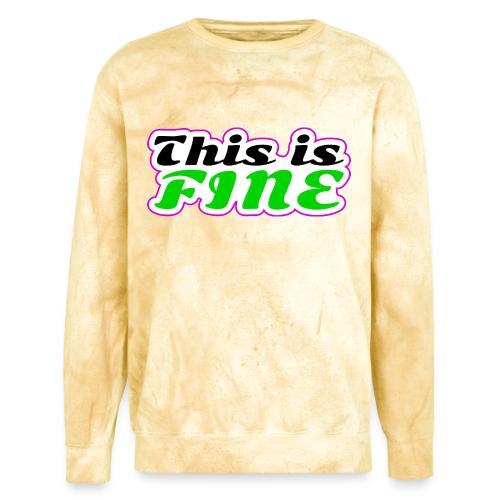 This Is Fine Balance - Unisex Colorblast Crewneck Sweatshirt