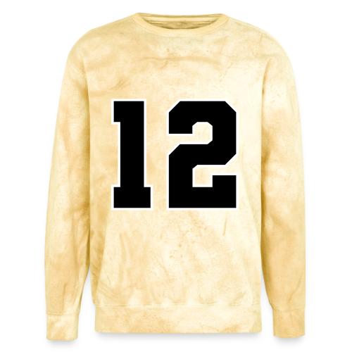 Varsity Number 12 Sports Design - Unisex Colorblast Crewneck Sweatshirt