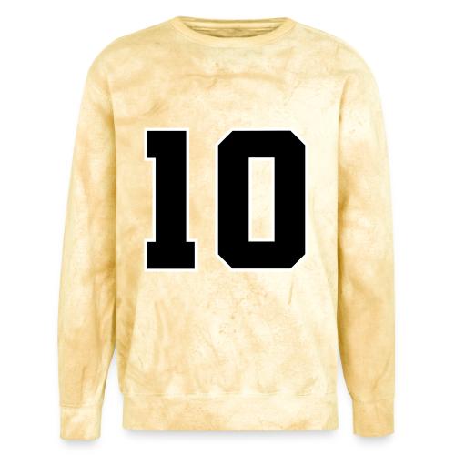 Varsity Number 10 Athletic Design - Unisex Colorblast Crewneck Sweatshirt