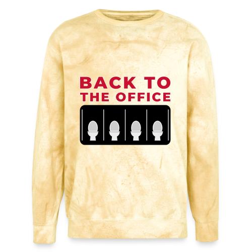 Back to the Office Satire Design - Unisex Colorblast Crewneck Sweatshirt