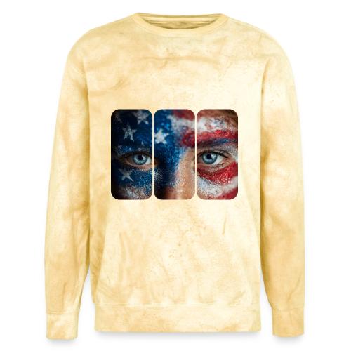 USA: Stars in Her Eyes - Unisex Colorblast Crewneck Sweatshirt