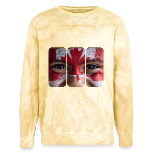 Proudly Canadian - Unisex Colorblast Crewneck Sweatshirt