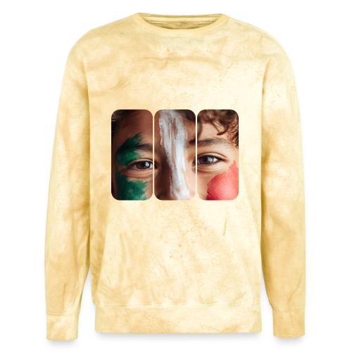 Mexico: Three Stripes of Pride - Unisex Colorblast Crewneck Sweatshirt