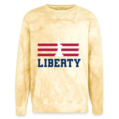 USA: Stars of Liberty - Unisex Colorblast Crewneck Sweatshirt