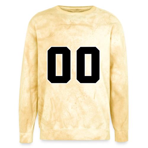 Varsity 00 Athletic Number Design - Unisex Colorblast Crewneck Sweatshirt