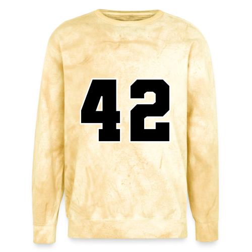 Varsity Number 42 Sports Style - Unisex Colorblast Crewneck Sweatshirt