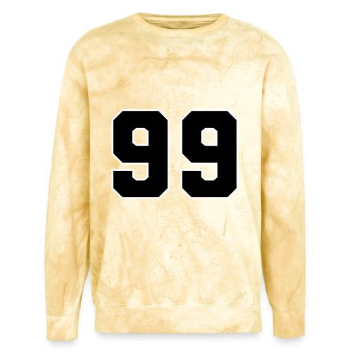 Varsity Number 99 Athletic Font - Unisex Colorblast Crewneck Sweatshirt