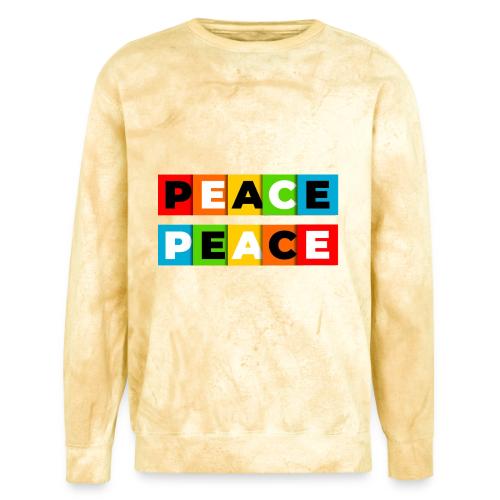 Colorful Peace - Unisex Colorblast Crewneck Sweatshirt
