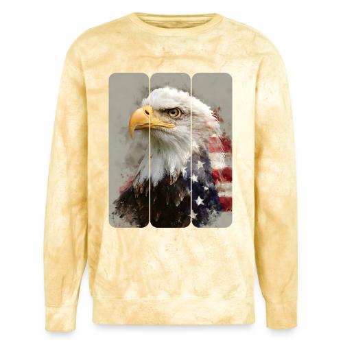 USA: Eagle of the Free - Unisex Colorblast Crewneck Sweatshirt