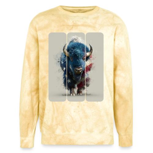USA: Spirit of the Plains - Unisex Colorblast Crewneck Sweatshirt