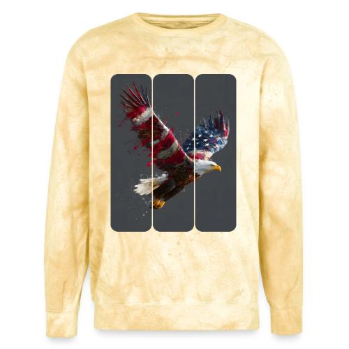 USA: Freedom in Flight - Unisex Colorblast Crewneck Sweatshirt