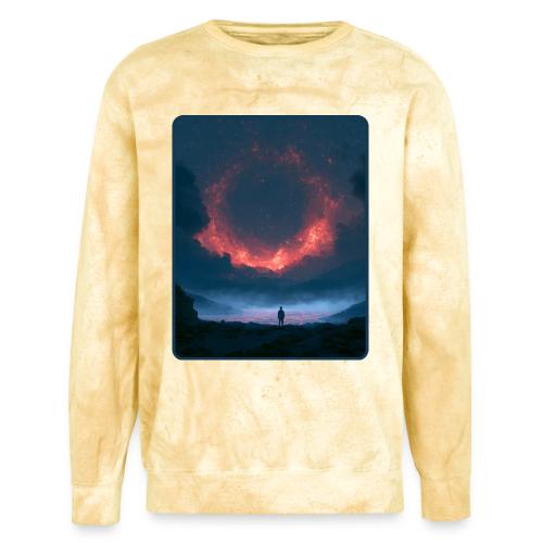 Supernova Reflection Space Scene - Unisex Colorblast Crewneck Sweatshirt