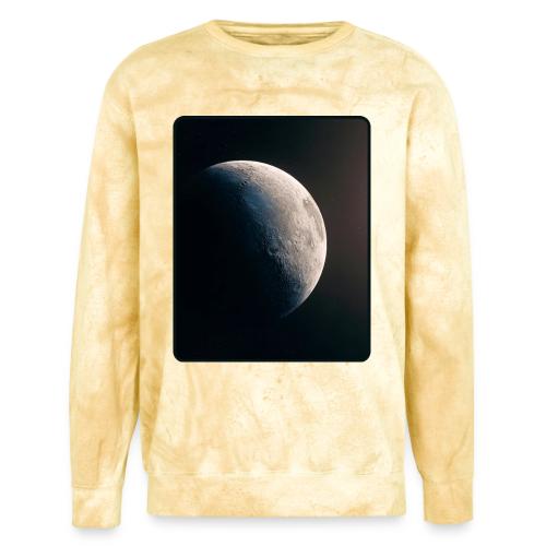 Crescent Moon Celestial Artwork - Unisex Colorblast Crewneck Sweatshirt