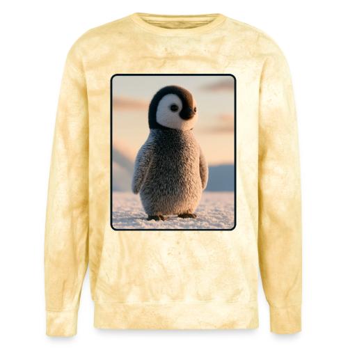 Cute Penguin Chick Sunrise Design - Unisex Colorblast Crewneck Sweatshirt