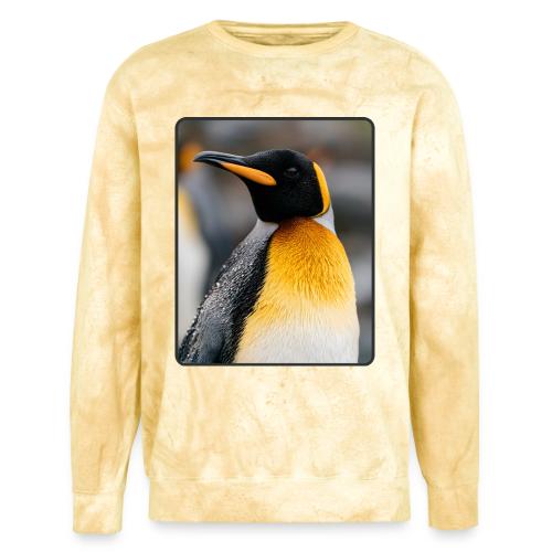 King Penguin Portrait Design - Unisex Colorblast Crewneck Sweatshirt