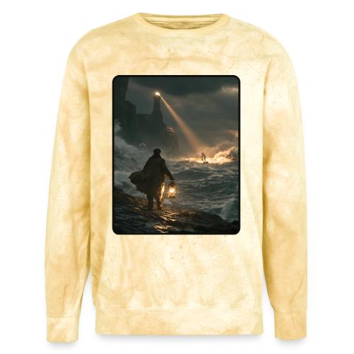 The Lone Lightkeeper's Beacon - Unisex Colorblast Crewneck Sweatshirt