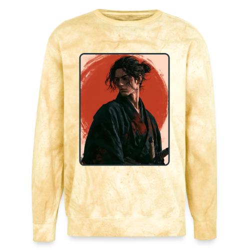 Samurai Beneath the Red Sun - Unisex Colorblast Crewneck Sweatshirt