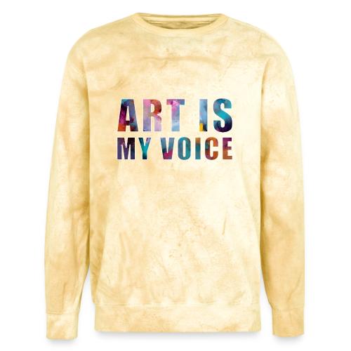 Art Is My Voice - Unisex Colorblast Crewneck Sweatshirt