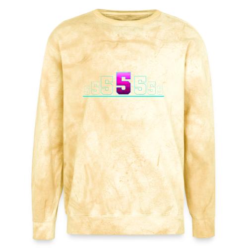 Number 5 in Magenta: Varsity Font - Unisex Colorblast Crewneck Sweatshirt