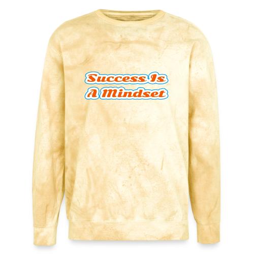 Success Is a Mindset — Motivational Glow Script - Unisex Colorblast Crewneck Sweatshirt