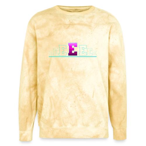 Letter E – Capital Varsity Alphabet Monogram - Unisex Colorblast Crewneck Sweatshirt