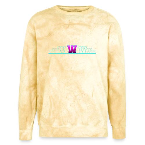 Letter W – Capital Varsity Alphabet Monogram - Unisex Colorblast Crewneck Sweatshirt