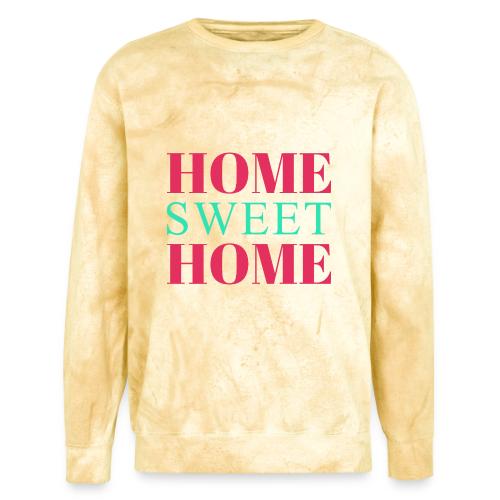Home Sweet Home Typography Design - Unisex Colorblast Crewneck Sweatshirt