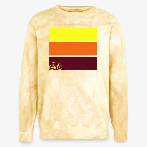 tricolor with bicycle - Unisex Colorblast Crewneck Sweatshirt