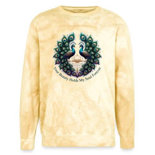 Your Beauty Holds My Soul Peacock Gifts T-Shirt - Unisex Colorblast Crewneck Sweatshirt