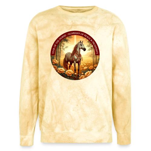 Year of the Horse Guardian T Shirt, Lunar New Year - Unisex Colorblast Crewneck Sweatshirt