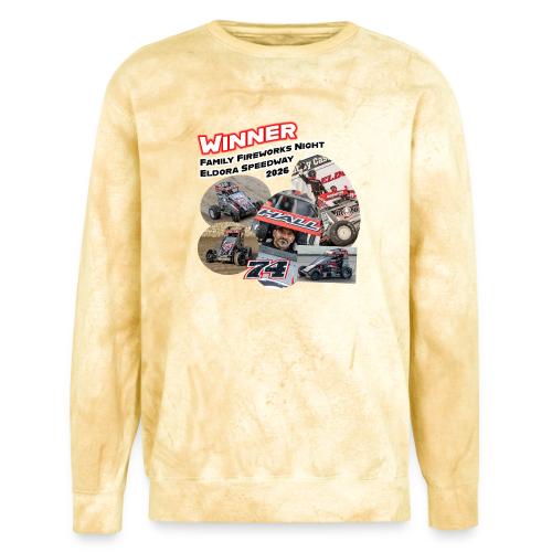 Luke Hall - Eldora Speedway FFN#1 Design 2 - Unisex Colorblast Crewneck Sweatshirt