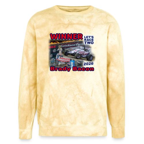 Brady Bacon #LetsRaceTwo Winner - Unisex Colorblast Crewneck Sweatshirt
