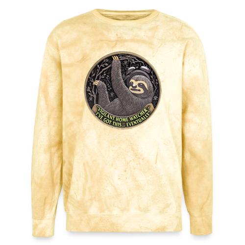 Sloth Home Watcher T Shirt - Unisex Colorblast Crewneck Sweatshirt