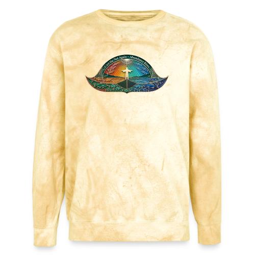 Easter Cast the Net Again T Shirt, abundance Gift - Unisex Colorblast Crewneck Sweatshirt