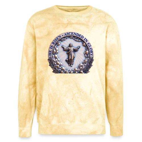 He Is Risen Ascended In Glory T Shirt, Gift - Unisex Colorblast Crewneck Sweatshirt