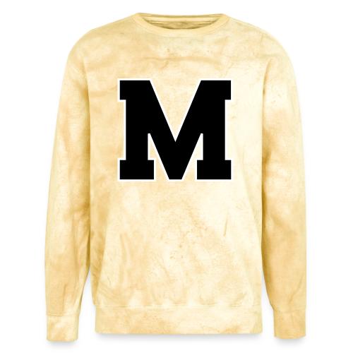 Varsity Letter M Collegiate Alphabet Art - Unisex Colorblast Crewneck Sweatshirt