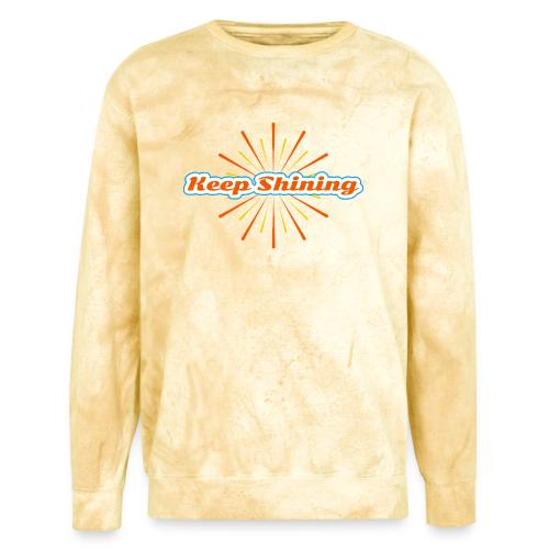 Keep Shining: Radiant Energy Design - Unisex Colorblast Crewneck Sweatshirt