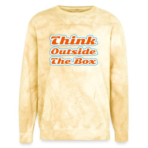 Think Outside the Box — Creative Mindset Script - Unisex Colorblast Crewneck Sweatshirt