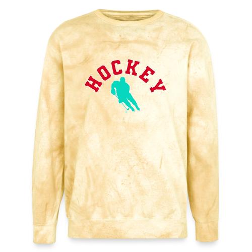 Hockey Player Silhouette - Unisex Colorblast Crewneck Sweatshirt