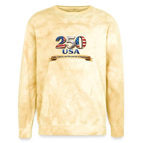 250 USA Liberty Banner - Unisex Colorblast Crewneck Sweatshirt