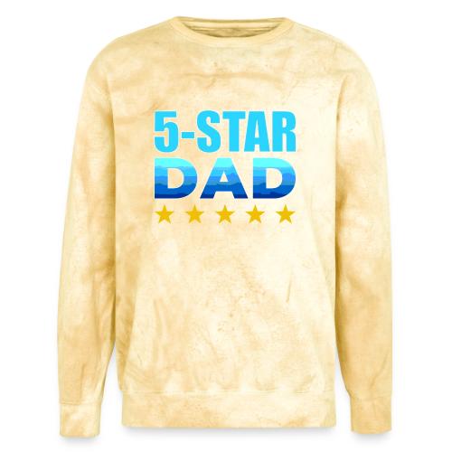 Five Stars Dad - Unisex Colorblast Crewneck Sweatshirt