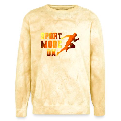 Sport Mode On - Unisex Colorblast Crewneck Sweatshirt