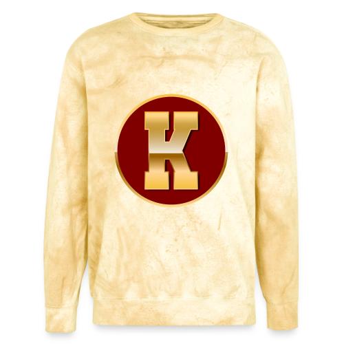Letter K – Capital Varsity Alphabet Monogram - Unisex Colorblast Crewneck Sweatshirt
