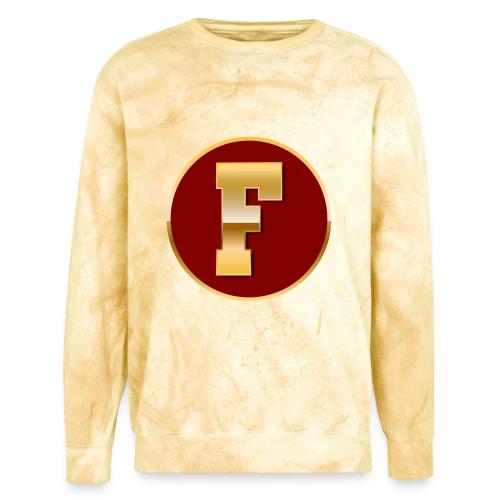 Letter F – Capital Varsity Alphabet Monogram - Unisex Colorblast Crewneck Sweatshirt