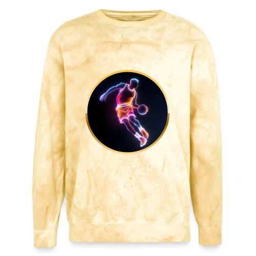 Neon Basketball Player - Unisex Colorblast Crewneck Sweatshirt