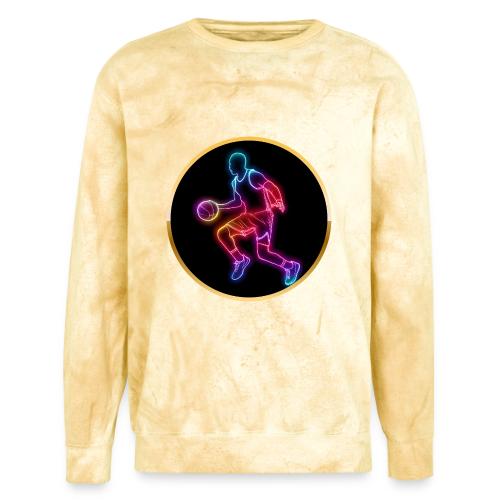 Basketball: Neon Dribble Pulse - Unisex Colorblast Crewneck Sweatshirt