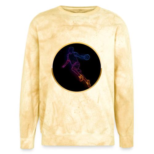 Basketball: Neon Jump Shot - Unisex Colorblast Crewneck Sweatshirt