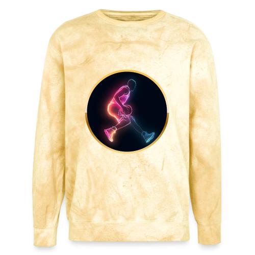 Basketball: Golden Court Glow - Unisex Colorblast Crewneck Sweatshirt