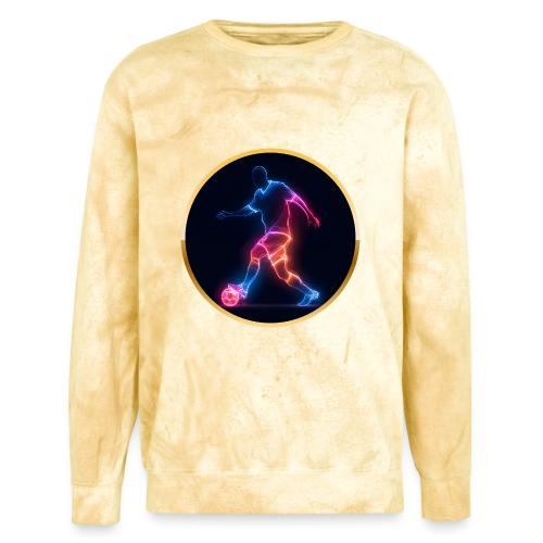 Soccer: Electric Kick Ring - Unisex Colorblast Crewneck Sweatshirt