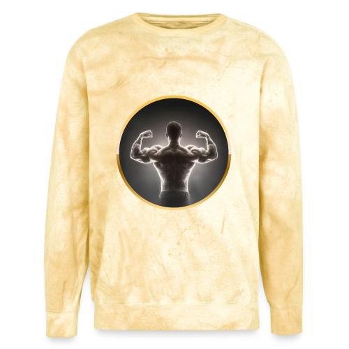 Bodybuilding: Neon Strength Frame - Unisex Colorblast Crewneck Sweatshirt